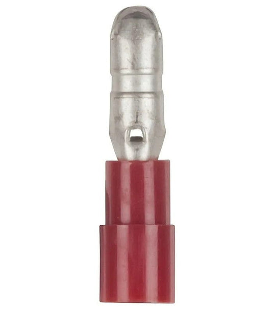 Local Kiwi Deals Powertech 4mm Red Male Bullet Style Crimp Terminal - Pack of 8 PT4500