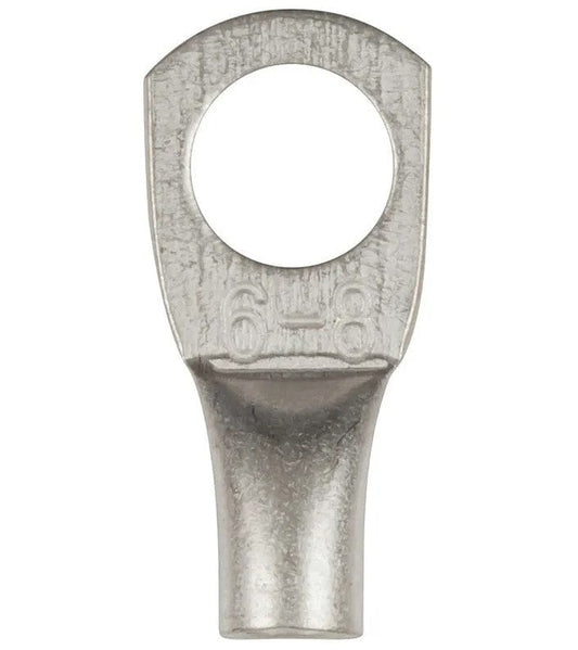 Local Kiwi Deals Powertech 8mm Non-Insulated Eye Terminal 6mm2 12-10AWG Pack of 8 PT4935