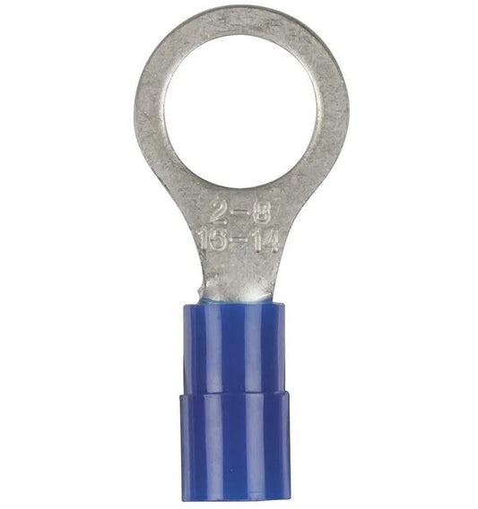 Local Kiwi Deals Powertech Blue 8mm Eye Terminal - Pack of 8 PT4618