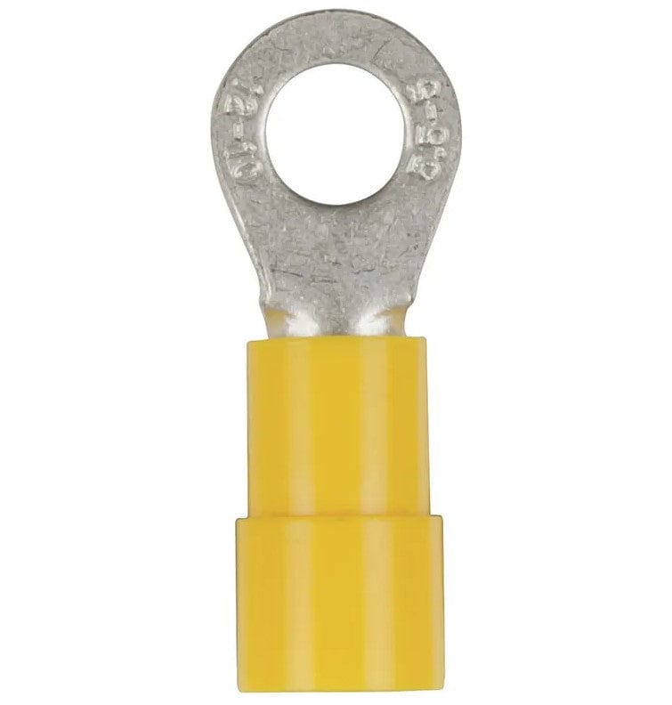 Local Kiwi Deals Powertech Eye Terminal - Yellow - Pack of 8 PT4714