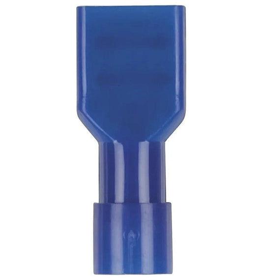 Local Kiwi Deals Powertech Fully Insulated Female Spade - Blue - Pack of 8 PT4625