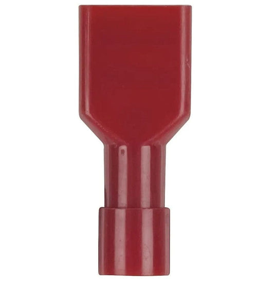 Local Kiwi Deals Powertech Fully Insulated Female Spade - Red - Pack of 8 PT4525
