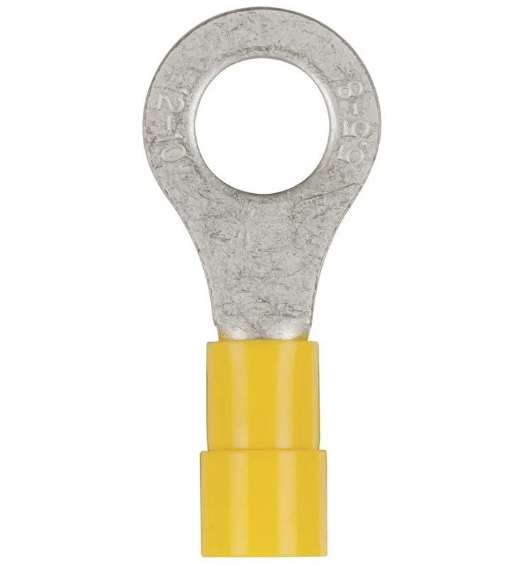 Local Kiwi Deals Powertech Yellow 8mm Eye Terminal - Pack 8 PT4718