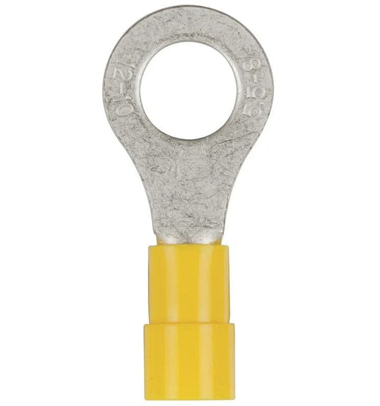 Local Kiwi Deals Powertech Yellow 8mm Eye Terminal - Pack 8 PT4718