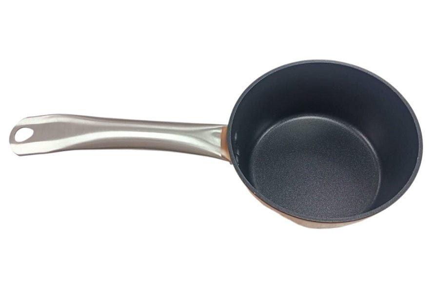 Local Kiwi Deals Saucepan With Glass Lid Non-stick Forged Aluminium