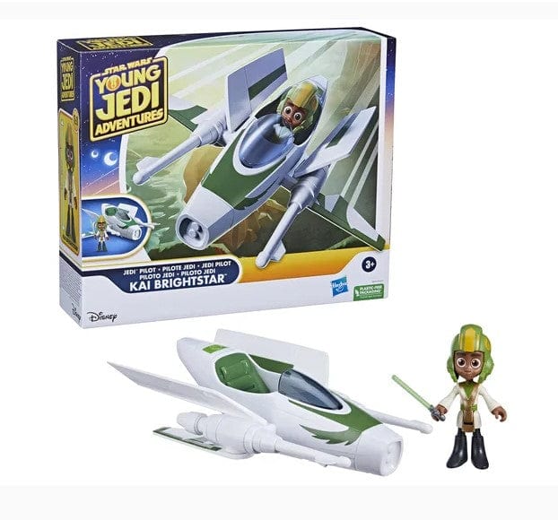 Local Kiwi Deals Star Wars - Young Jedi Adventures Vehicle & Figure Playset Kai Brightstar