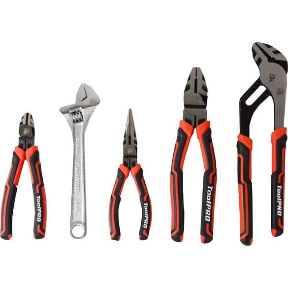 Local Kiwi Deals ToolPRO Plier And Wrench Set 5 Piece