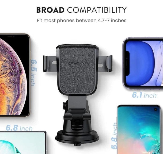 Local Kiwi Deals Ugreen Gravity Phone Holder with Suction Cup (Black)