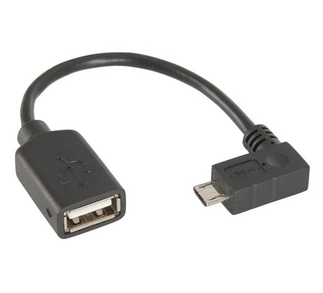 Local Kiwi Deals USB2.0 OTG Female A Plug to Right-Angle Micro Male B Plug WC7725