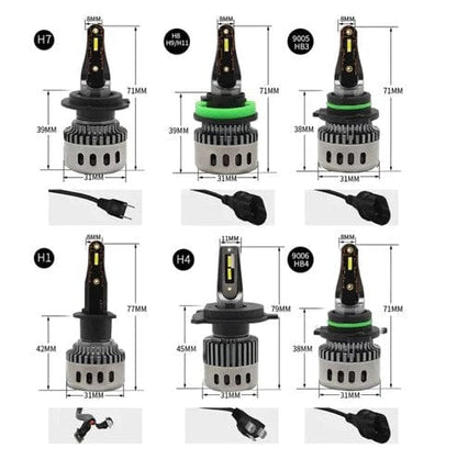 LKD Car Accessories Car Parts & Accessories DC9 - 32V CAR LED HEADLIGHTS 24W, 6000K (2pcs)