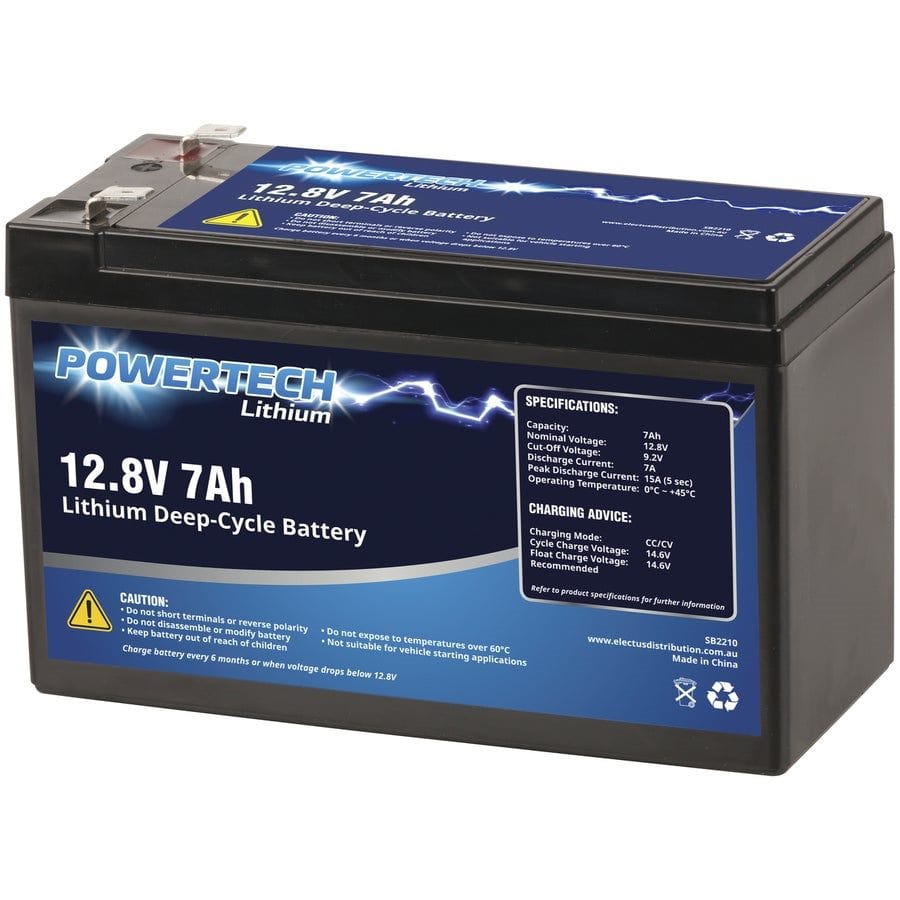 LKD Electronics Electrical and Fittings 12.8V 7Ah Lithium Deep Cycle Battery