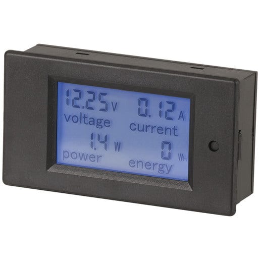 LKD Electronics Electrical and Fittings 20A 6.5-100V DC Power Meter with Built-In Shunt