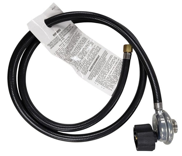 Local Kiwi Deals 1.5m LPG QCC Gas Regulator PVC Hose 1/4" Swivel Nut