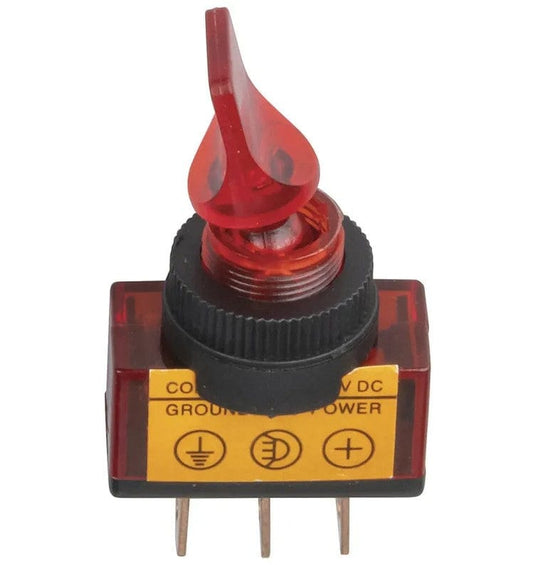 Local Kiwi Deals 12V Illuminated Toggle RED ST0580