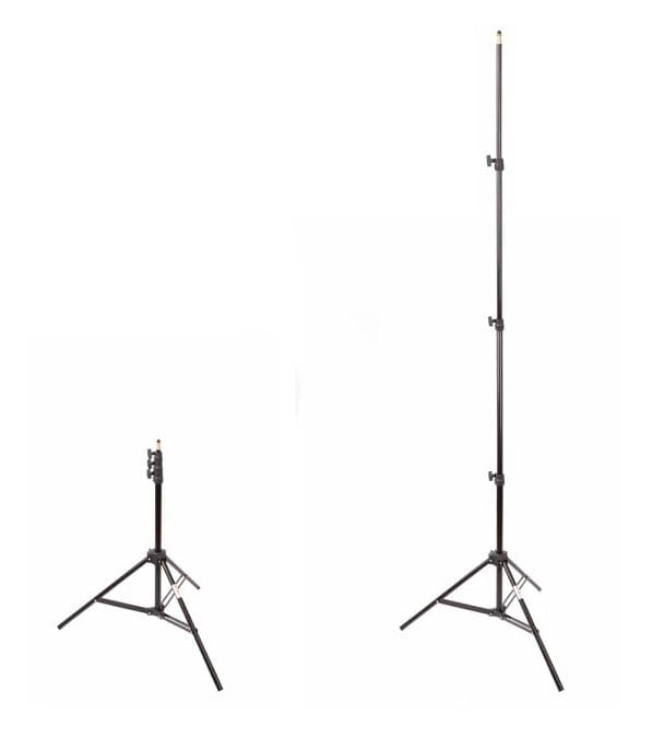 Local Kiwi Deals 2.6m Aluminum Light Stand Tripod for Live Stream/Makeup/YouTube Video JH-2600