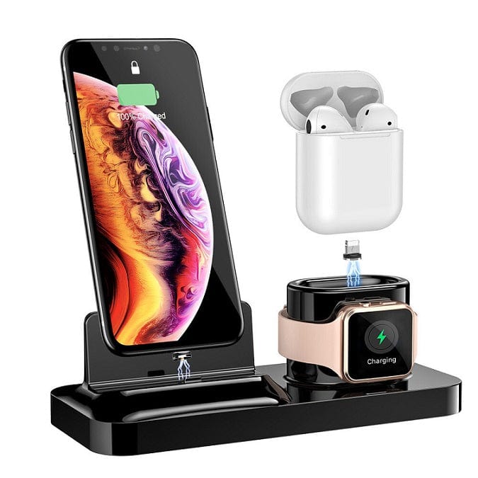 Local Kiwi Deals 3-in-1 Magnetic Charger Dock - Black