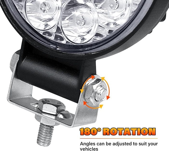 Local Kiwi Deals 42w 4.3 inch 12v / 24v Round Slim LED Spot Lights 1PACK