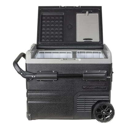 Local Kiwi Deals 45L Brass Monkey Portable Dual Zone Fridge/Freezer with Wheels and Battery Compartment GH2022