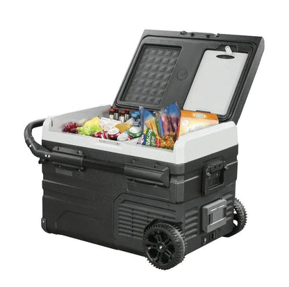 Local Kiwi Deals 45L Brass Monkey Portable Dual Zone Fridge/Freezer with Wheels and Battery Compartment GH2022