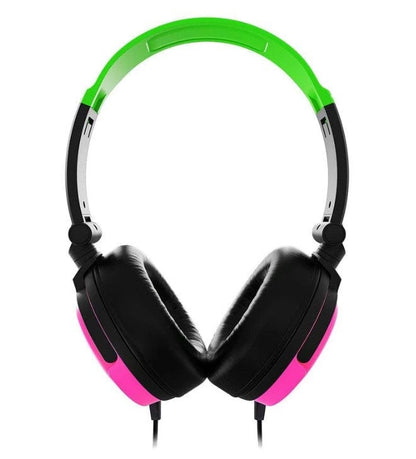 Local Kiwi Deals 4Gamers C6-50 Wired Gaming Headset (Neon Green & Pink)