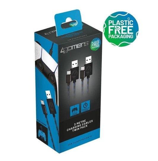 Local Kiwi Deals 4Gamers PS5 Play & Charge Cable Twin Pack (3m)