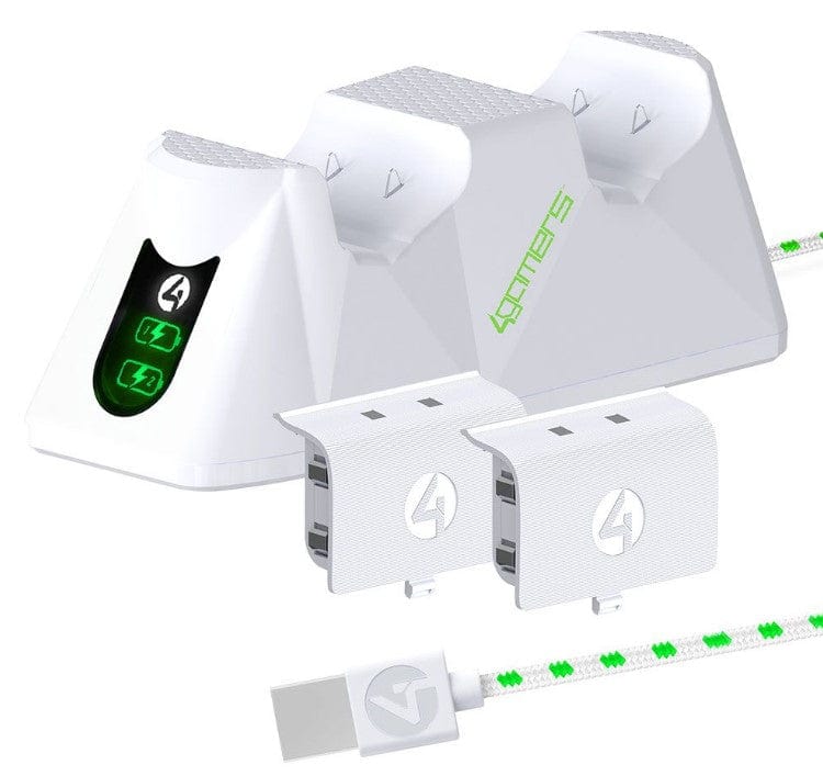 Local Kiwi Deals 4Gamers Xbox Series X/S Twin Charging Dock (White)