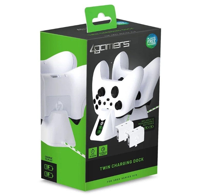 Local Kiwi Deals 4Gamers Xbox Series X/S Twin Charging Dock (White)