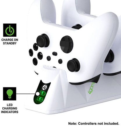 Local Kiwi Deals 4Gamers Xbox Series X/S Twin Charging Dock (White)