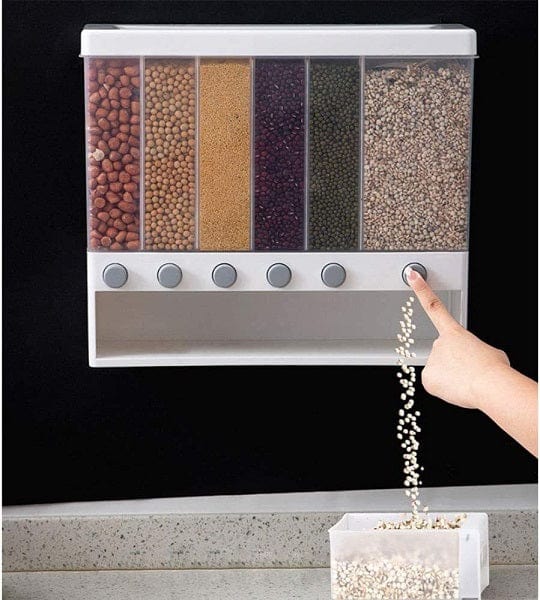 Local Kiwi Deals 6 Grid Grain Storage Dispenser (10Kg) PICK UP ONLY