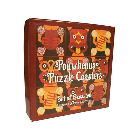 Local Kiwi Deals 6 x Coasters with Pouwhenua design