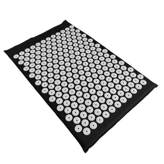 Local Kiwi Deals Acupressure Mat and Pillow Set Black