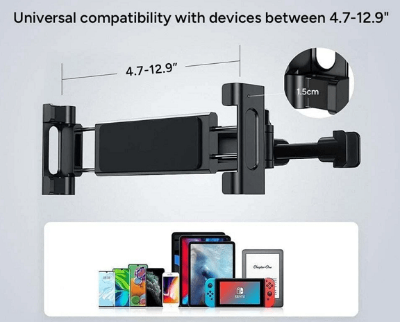 Local Kiwi Deals Adjustable Car Back Seat Tablet and Phone Holder