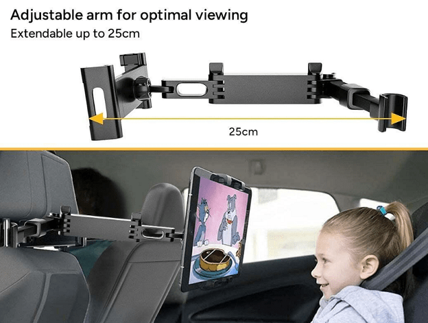 Local Kiwi Deals Adjustable Car Back Seat Tablet and Phone Holder