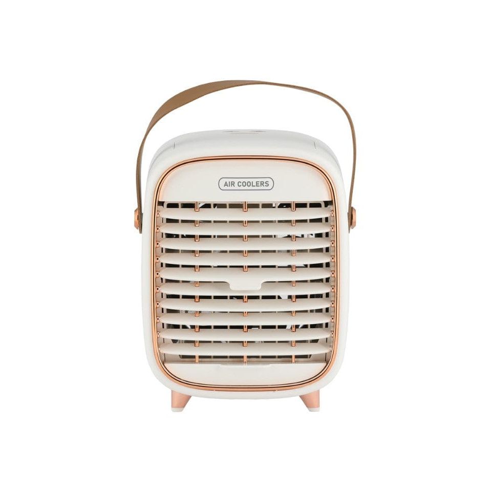 Local Kiwi Deals Appliances Retro Rechargeable Portable Air Cooler - Cream