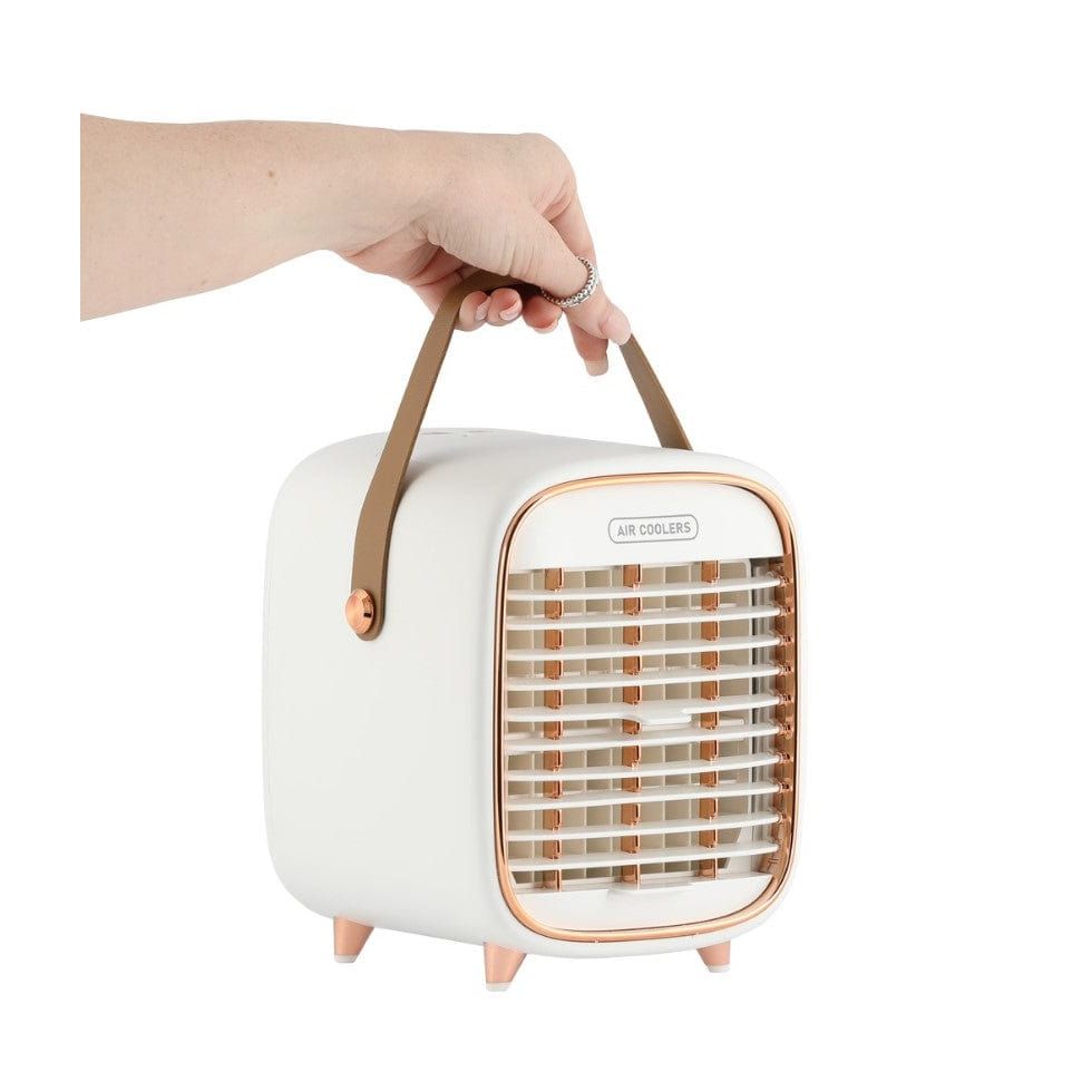 Local Kiwi Deals Appliances Retro Rechargeable Portable Air Cooler - Cream