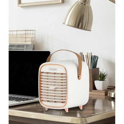 Local Kiwi Deals Appliances Retro Rechargeable Portable Air Cooler - Cream