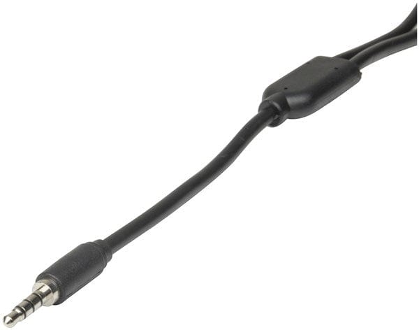 Local Kiwi Deals Audio And Video 3.5mm 4 Pole Plug to 2 x 3.5mm Socket Cable - 250mm