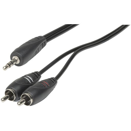 Local Kiwi Deals Audio And Video 3.5mm Stereo Plug to 2 x RCA Plugs Audio Cable