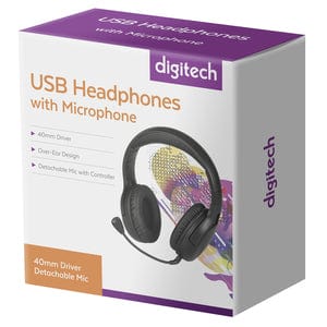 Local Kiwi Deals Audio And Video Digitech USB Headphones with Microphone