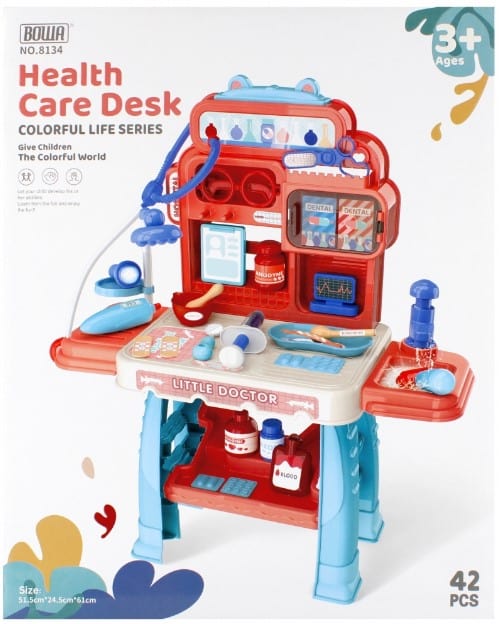 Local Kiwi Deals Baby Gears HEALTH CARE DESK PRETEND PLAY SET 42 PCS