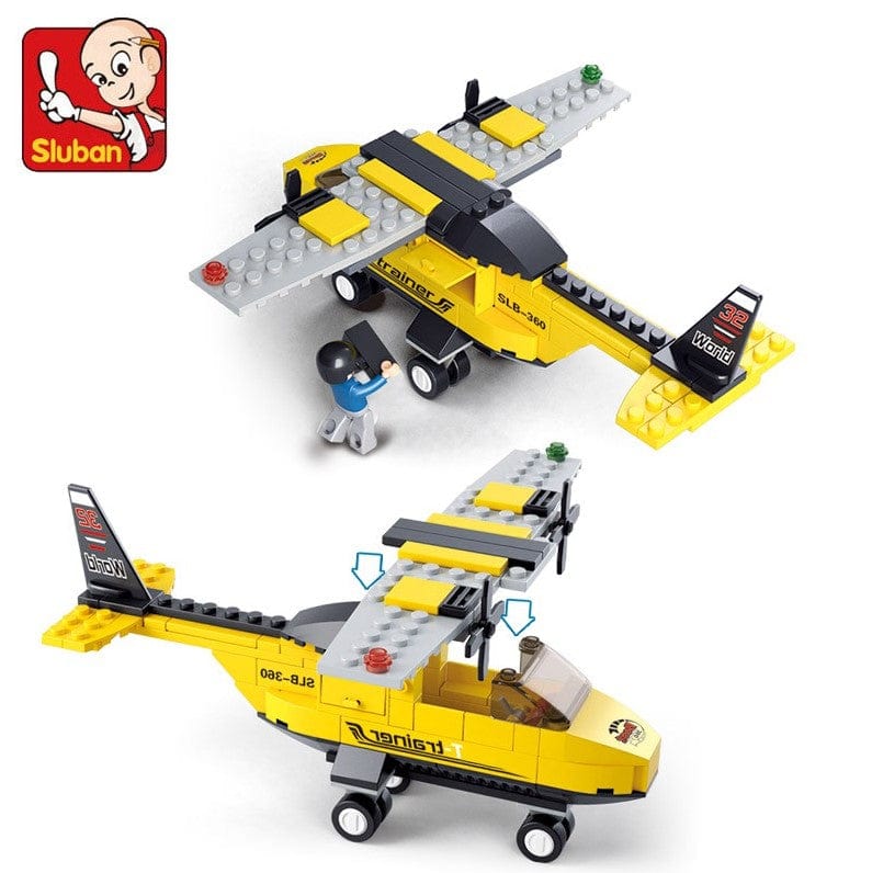 Local Kiwi Deals Baby Gears Sluban Aviation – Trainer Aircraft (M38-B0360) 110PCS