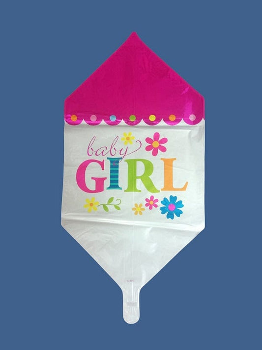 Local Kiwi Deals Baby Girl Foil Balloon 60 x 32cm - 5pk