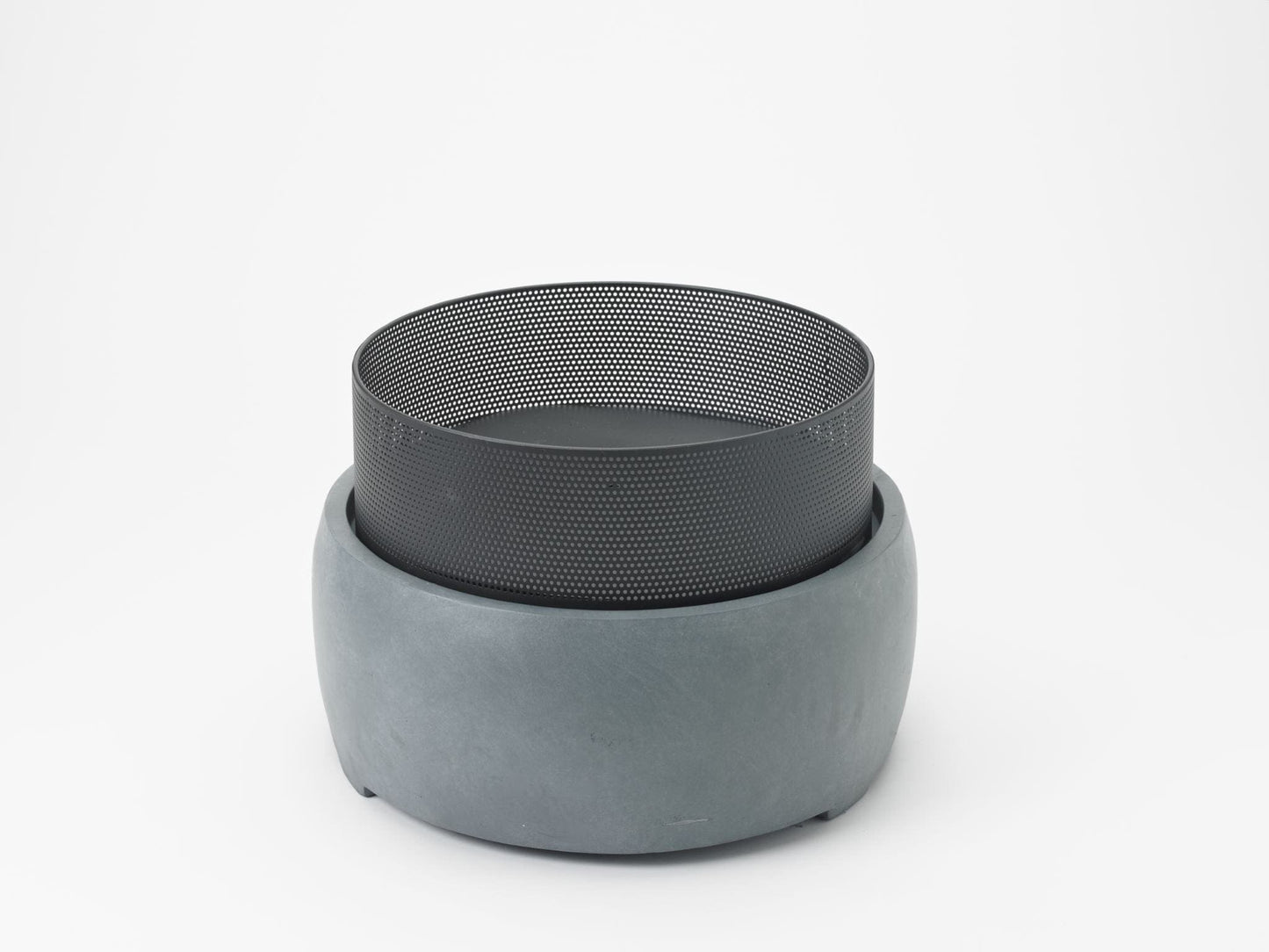 Local Kiwi Deals BBQ CEMENT Big Smoke Buller Fire Pit - Black & Cement