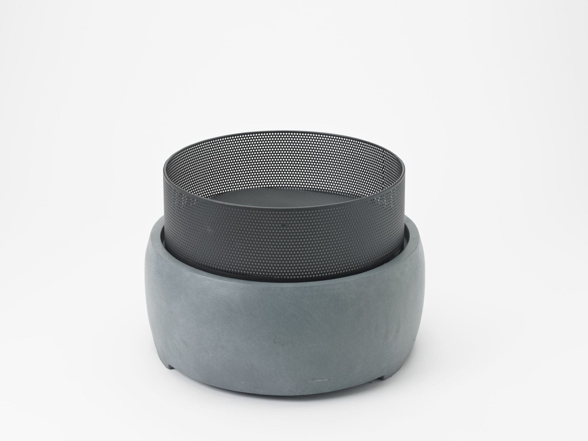 Local Kiwi Deals BBQ CEMENT Big Smoke Buller Fire Pit - Black & Cement