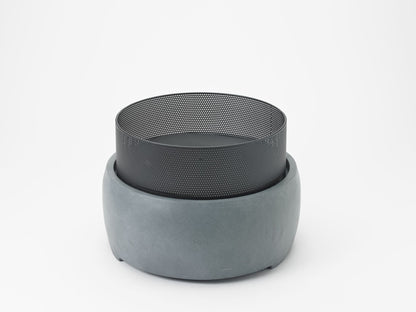 Local Kiwi Deals BBQ CEMENT Big Smoke Buller Fire Pit - Black & Cement