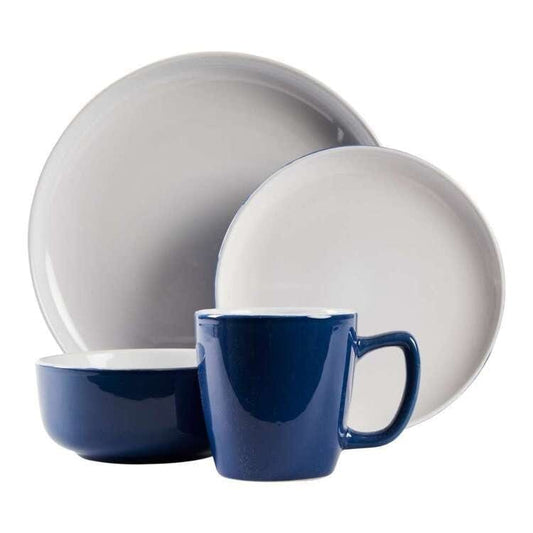 Local Kiwi Deals Brampton House Duo 16 Piece Dinner Set Classic Blue