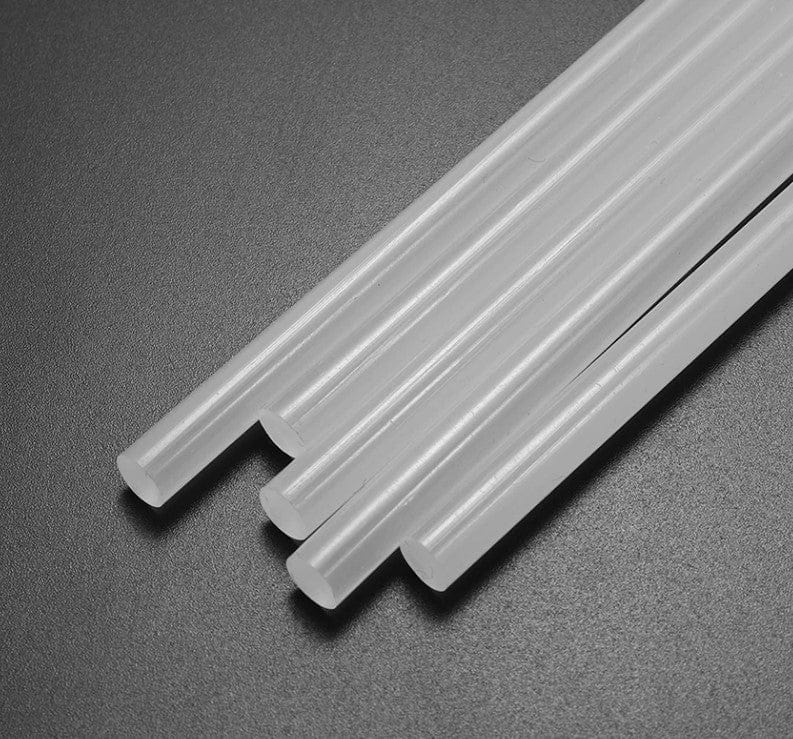 Local Kiwi Deals Building & Renovation 12Pcs 7mm X 8.5cm Cylindrical Transparent Hot Melt Glue Sticks
