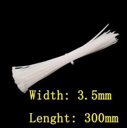 Local Kiwi Deals Building & Renovation Self-locking Nylon Cable Tie 300mm Packet of 30 Cream