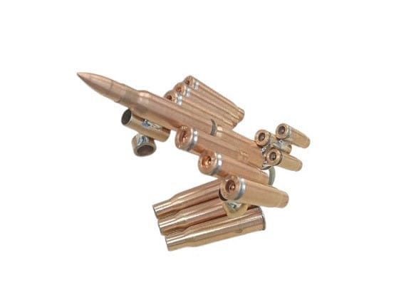 Local Kiwi Deals Bullet Shell Casings Shaped Rare Model Air Force Jet Airplane With Stand