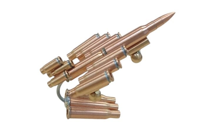Local Kiwi Deals Bullet Shell Casings Shaped Rare Model Air Force Jet Airplane With Stand